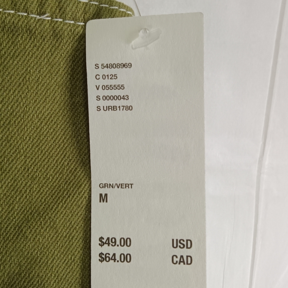 Bdg Urban Outfitters Pull On Contrast Shorts Olive Green  Size M NWT - Picture 3 of 9